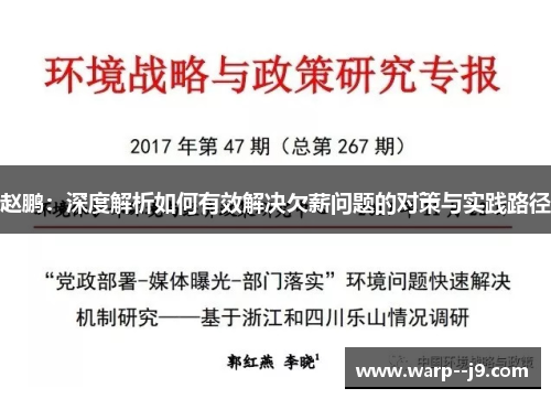赵鹏：深度解析如何有效解决欠薪问题的对策与实践路径